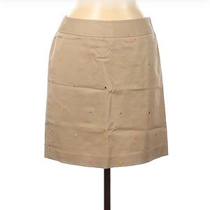☀️ Rafaella Tan Casual Skirt with Dots